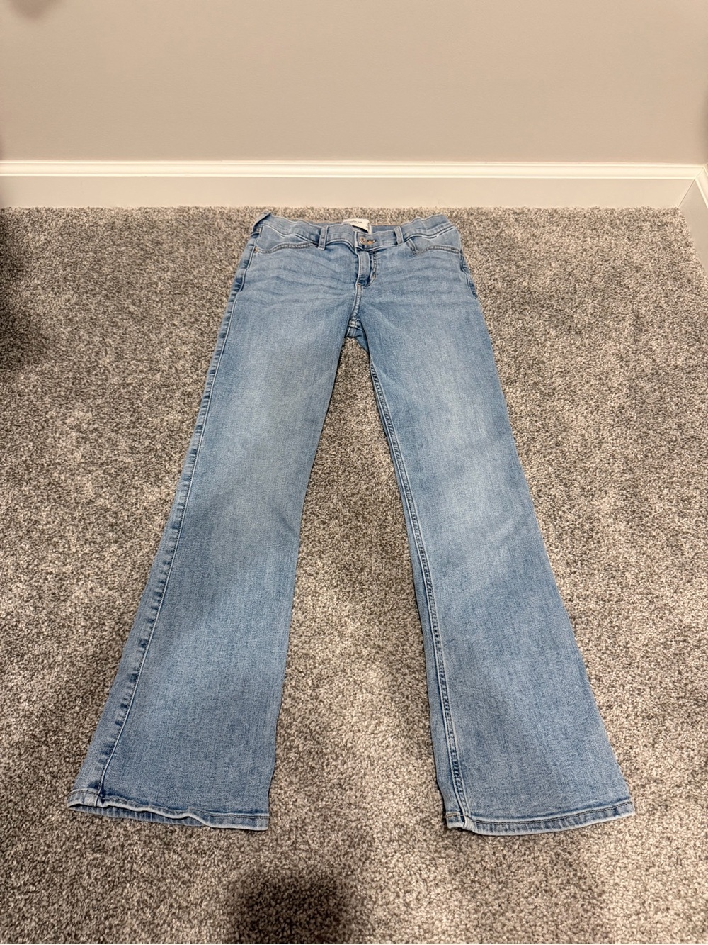 Abercrombie Kids Girls Low Rise Boot Cut Jeans Size 15/16 Short